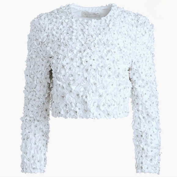 ALICE + OLIVIA Floral Applique Jacket - Picture 6 of 11